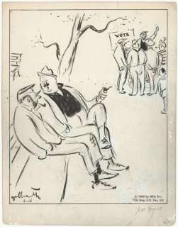 194: Galbraith Side Glances daily original comic art