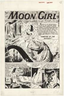 268: Moldoff Vampire of Bayous MG #4 original comic art | Russ Cochran