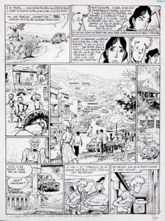 Frank Pé | Broussaille, planche n°6 Ã  l’encre de Chine de l… | Banque Dessinée