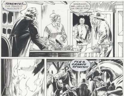 Tex albo speciale #22 - Lucio Filippucci - original page "Seminoles" - Page volante - EO - (2008) | Catawiki