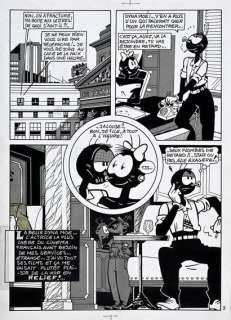 Dodo& Ben Radis (Dominique... | GOMINA, PLANCHE 3. Encre de Chine, collage et trame... | Coutau Bégarie