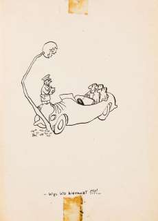 Szymon Kobyliński (1927 - 2002) | Szymon Kobyliński | Kto kierował?, ilustracja satyryczna | Desa Unicum