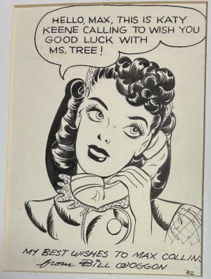 Bill Woggon | Katie Keene on Phone Commission | ComicArtFans Classifieds