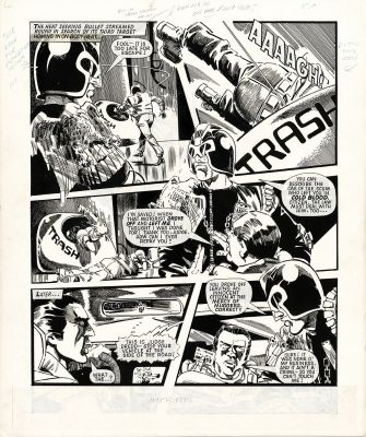 John Cooper | Judge Dredd - 2000Ad Prog 19 Page 30 - John Cooper - Historic Page!!! | ComicArtFans Classifieds