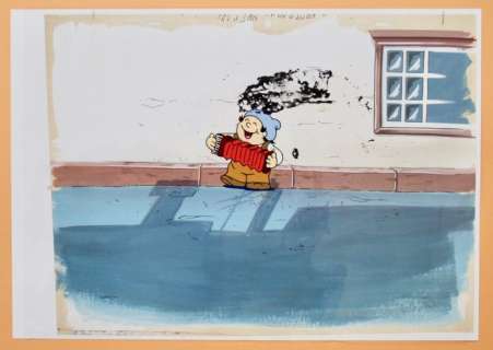 MainzelmÃ¤nnchen - Animation Cel + Copy Background - Page volante - ZDF commercial - (1990/1970) | Catawiki