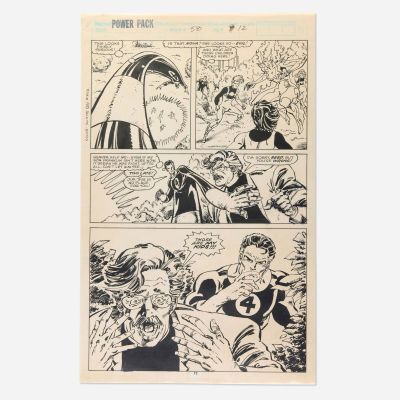 Tom Morgan, Power Pack #58 Story Page 12 Original Art (Marvel Comics, 1990) | Landry Pop Auctions