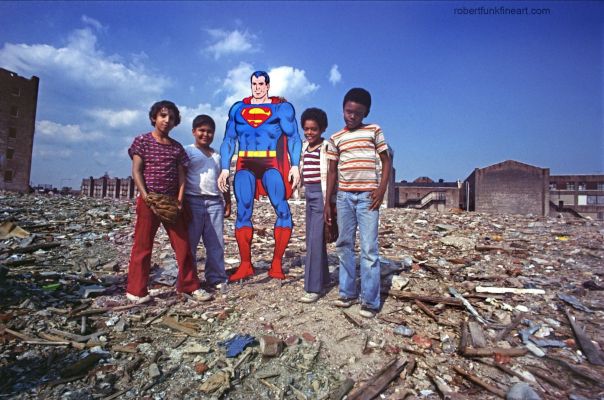 Robert Funk | Superman Lands in the South Bronx, 1976 | ComicArtFans Classifieds
