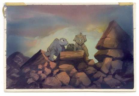 Don Bluth - Original colour key - The Land Before Time - (1988) | Catawiki