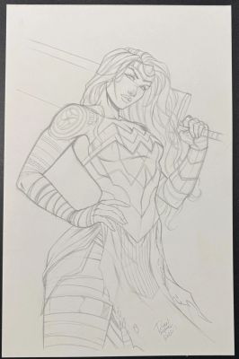 Ryan Michael Kincaid | Ryan Michael Kincaid Absolute Wonder Woman Cover Prelim | ComicArtFans Classifieds