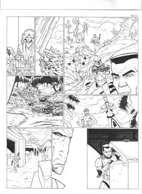 Andres Ponce | Clone Wars Page 02 B | ComicArtFans Classifieds