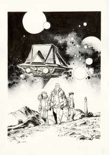 Virginie Augustin - VIRGINIE AUGUSTIN - Illustration originale de couverture du Tirage de luxe de Valérian, vu par... Pierre Christin et Virginie Augustin. Là où naissent les histoires.