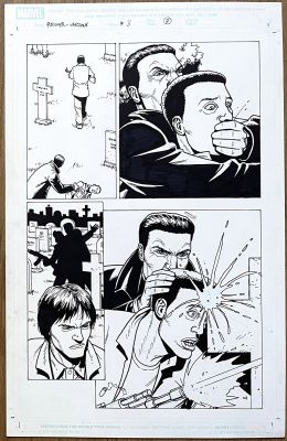 Steve Dillon | Dillon - Punisher Page | ComicArtFans Classifieds