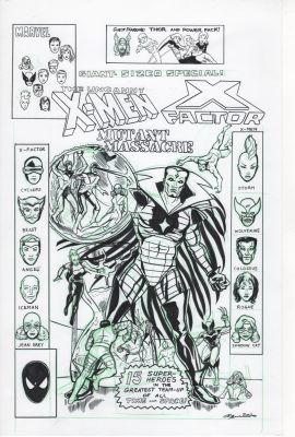 Greg Woronchak | Mutant Massacre X-Men / Legion of Superheroes/ Jla / Jsa Mash Up By Greg Woronchak! Cover Homage | ComicArtFans Classifieds