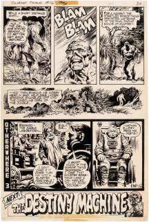 "SWAMP THING" #16 COMIC BOOK PAGE ORIGINAL ART BY NESTOR REDONDO. | Hake’s