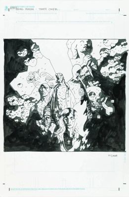 Mike Mignola - For Sale - Mike Mignola - B.P.R.D. Being Human Trade Cover