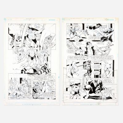 Lot 324 - Gustavo Vazquez and Claude St. Aubin, Secret Files and Origins: Guide to the DC Universe #1 Story Pages 1 and 2 (D.C.… | Landry Pop Auctions