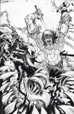 Gerardo Sandoval | Empyre: Savage Avengers #1 Cover Art, Gerardo Sandoval Conan Venom | ComicArtFans Classifieds
