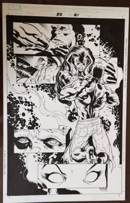 Ed McGuinness, Mark Farmer | Ed McGuinness - Hulk #22 Page - Red Hulk Identity Revealed | ComicArtFans Classifieds