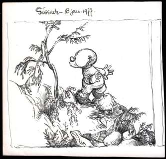 Dulieu, Jean (Oort, Jan van) - Originele tekening - Paulus de Boskabouter  - Page volante - (1977) | Catawiki