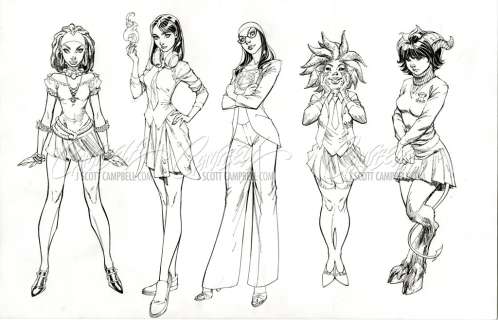 J. Scott Campbell | Original Art: Strange Academy #1 | J. Scott Campbell