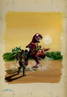 George Wilson - turok, son of stone #103 cover painting (large art) 1976