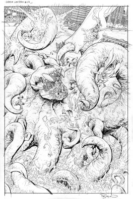 Fernando Pasarín | Green Lantern #19 P. 1 | The Green Room