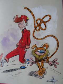 Herenguel, Eric - Spirou & le Marsupilami - Dessin Original couleurs  (2018) | Catawiki
