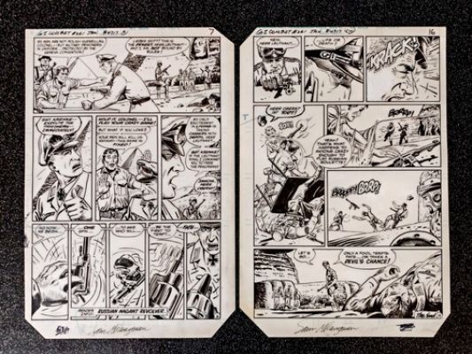 Original Art Pages ×2 DC Comics 1983 G.I. Combat #261 Nazi’s Russian Roulette | eBay Europe (Buy It Now)