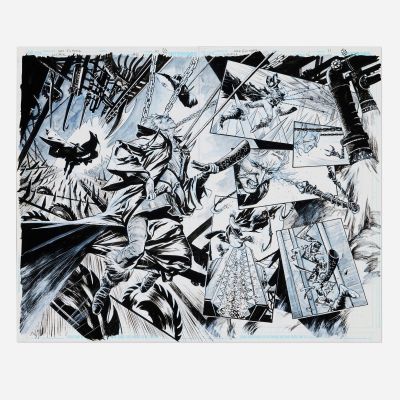 Lot 260 - Max Fiumara, Lucifer #16 Story Pages 10 and 11 (DC Black Label, 2020) | Landry Pop Auctions