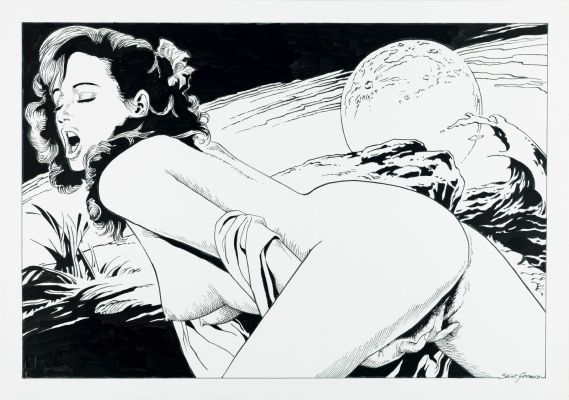 Lot 903 - Saint Germain (Luciano Bernasconi) - "Notte di luna piena", anni 90