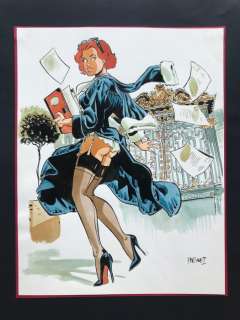 Meynet, Félix - Dessin original en couleur  - Mirabelle avocate en Louboutins (2016) | Catawiki