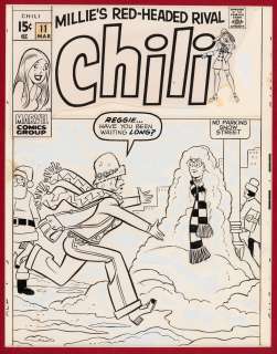 "CHILI" #11 COMIC BOOK COVER ORIGINAL ART BY STAN GOLDBERG. | Hake’s