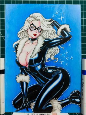 Theidleartist | Black Cat 8.3 x 11.7 Art | Raremarq (Buy It Now)
