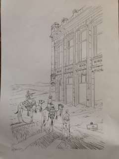 Fox - Dessin au crayon pour couverture - Centre Belge de la BD - Rue des Sables | Catawiki