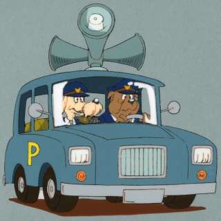 Bommel en Tom Poes - Originele filmcell -  Bulle Bas en Brigadier Snuf - (1981) | Catawiki