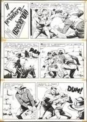 Francesco Gamba | Original page for Il Piccolo ranger. Cm. 25x35. Ink. Code 2316. | Segni e Disegni
