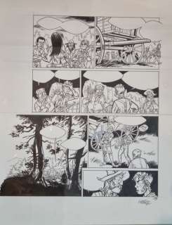 Krings , Jean-Marc - La piste de l‘Orégon -planche originale(13)