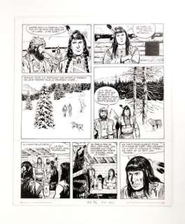 KLINE (Roger Chevallier) Loup... - Lot 126 - KLINE (Roger Chevallier) Loup noir Planche 2 du récit...