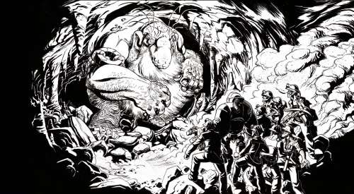 Romain BAUDY - Souterrains Illustration du cahier graphique Page 137