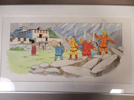 Geerts, Paul - Originele ingekleurde tekening in Ecoline - Suske en Wiske - Sagarmatha | Catawiki