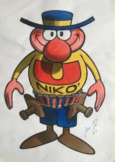 Jacovitti - Illustrazione originale - Page volante - (1976) | Catawiki