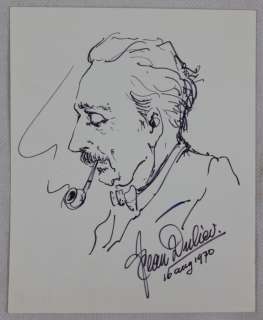 Dulieu, Jean (Oort, Jan van) - originele tekening - zelfportret - (1970) | Catawiki