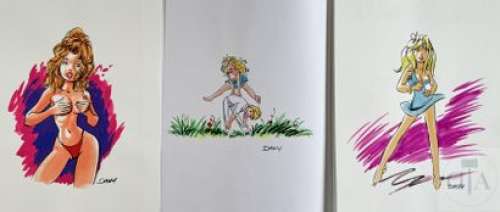 Dany/Olivier Rameau. Dessin original réalisé dans… | Dagoty