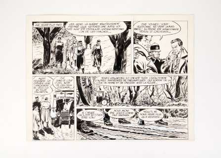 Durand Michel Demi... | DURAND Michel Demi planche d’une aventure policier Encre... | Vermot et Associés