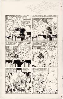 CHARLTON COMICS CAPTAIN ATOM ISSUE #90 COMIC BOOK PAGE ORIGINAL ART BY STEVE DITKO AND JOHN BYRNE.