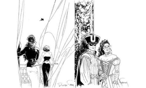 FRANCQ. " Largo Winch ". Encre de Chine noire sur papier pour les premiers | Tessier Sarrou