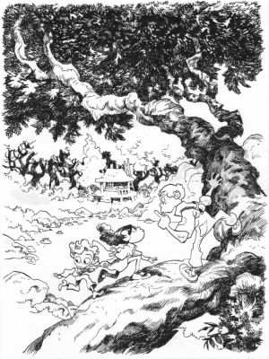 Cyrille Pomès. couverture les enfants de Chatom | FieldArts