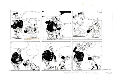 Janvier, Michel - Originele gag-pagina - Rataplan - (1986) | Catawiki