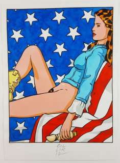 Gianfranco Vanni - illustraz. originale "Collirio" x Blue - Page volante | Catawiki