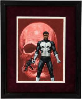 PUNISHER: WAR ZONE #25 FRAMED COMIC BOOK COVER ORIGINAL ART BY BOB LARKIN. | Hake’s